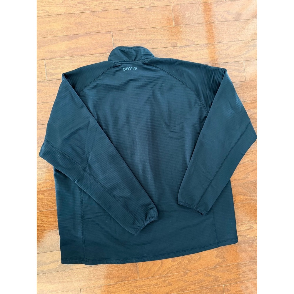 Orvis 1/4 Zip Pullover Mens XL Horseshoe Hills Athletic Black Pockets Jacket EUC - Picture 3 of 15